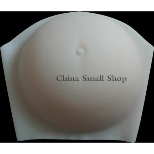 Twins 8~10 month 4800g Silicone False Pregnace Belly Realistic Artificial Seamless Fake Belly Tummy for Adopt Baby