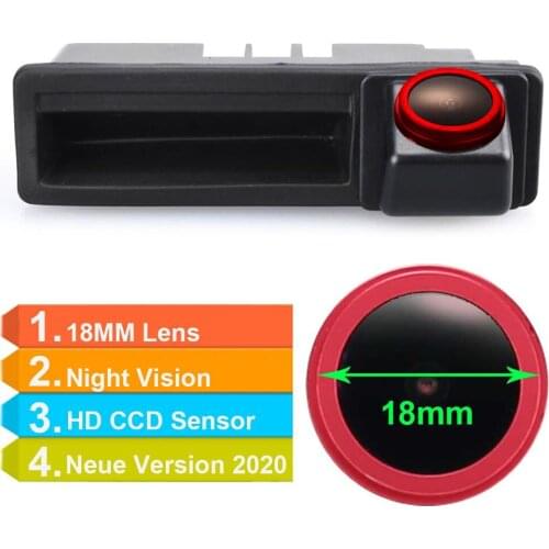 HD 1280*720 Pixels 1000TV line car rear view back up trunk handle reverse parking camera for Audi A6L Q7 A3 A4 A6 A8 A5 S4 S6 S3