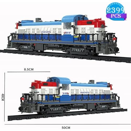 Technical Expert Rail Transit Series Building Blocks Steam Locomotive Model Brick Assembly Children Toys Birthday Gifts for Boys