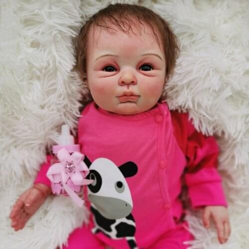 Boutique reborn doll 22inch 55cm handmade cloth body silicone dolls newborn baby super alive doll collection child gift