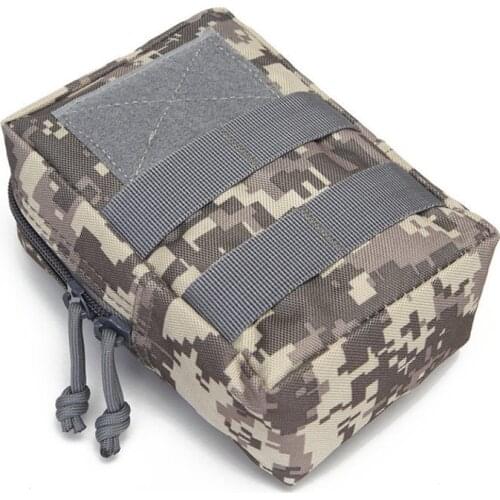 Multifunctional Outdoor Hunting Military Tactical Waist Bags EDC Molle Tool Zipper Waist Pack Accessory Camo Durable Belt Pouch