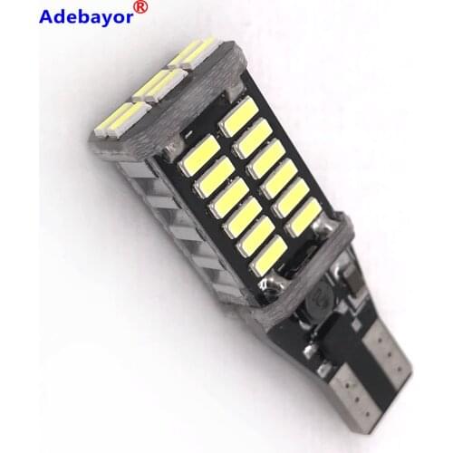 1pcs T15 Super Bright 30 SMD W16W LED 921 912 4014 LED Canbus No ERROR Car Backup Stop Reserve Lights Bulb Brake Lamp White 12V