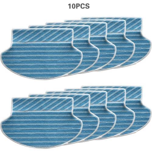 New 10 piece / batch robot vacuum cleaner spare parts efficient cleaning cloth mop clothing set for Proscenic 680T 780T 790T
