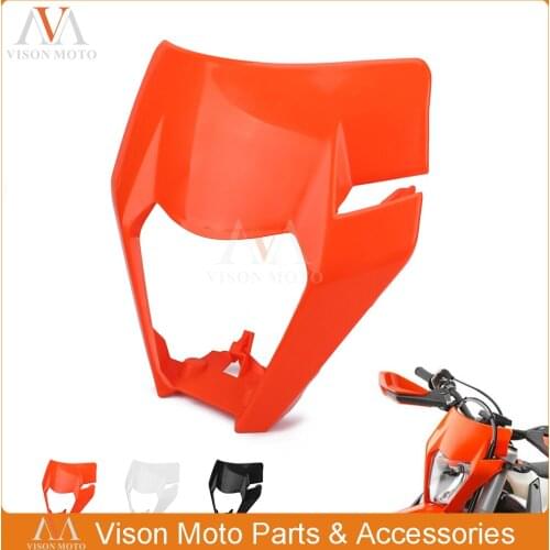 Universal Headlight Headlamp Lights Fairing Mask Cover Case For KTM EXC EXCF XC XCF XCW XCFW SX SXF SMR Motorcycle Dirt Bike