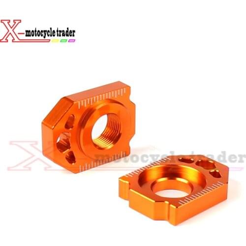 CNC Rear Chain Adjuster Axle Block For KTM SX SX-F XC XC-F EXC EXC-F XC-W XCF-W 85 125 150 300 350 450 530 SX85 EXC250 EXC300
