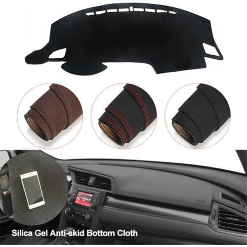 Console Dashboard Suede Mat Protector Sunshield Cover Fit For Honda Civic 2016-2018