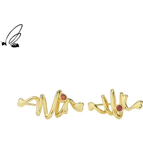 SSTEEL 925 Sterling Silver Stud Earrings Zircon Gift For Womens Party Gold Earings Accessories 2021 Trend New Fine Jewellery