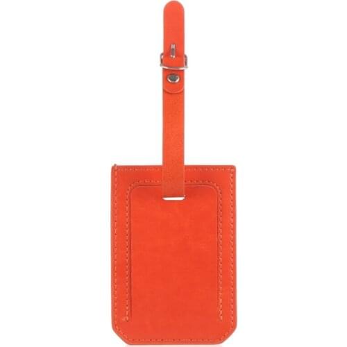 066C PU Leather Suitcase Luggage Tag Label Bag Pendant Handbag Portable Travel Tags