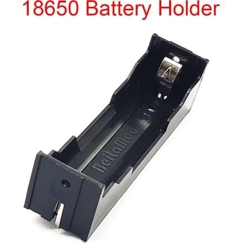 1 Pcs ABS 18650 Battery Holder With Pin Battery Case Box 1*18650 Rechargeable Battery 3.7V DIY
