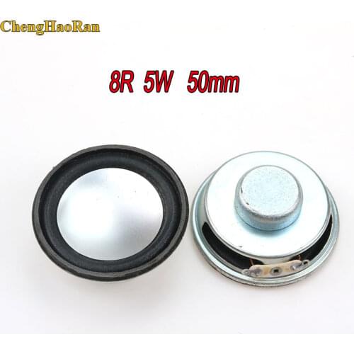 ChengHaoRan 1pcs Acoustic Loudspeaker 8 Ohm 5W 8R Diameter 50MM 5CM Speaker Horn Loudspeaker Trumpet