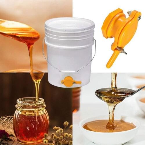 1pcs Honey Gate Valve Beekeeping Bottling Tool Threaded Interface Plastic Tap for Honey Extractor Bucket Honey Gate valve
