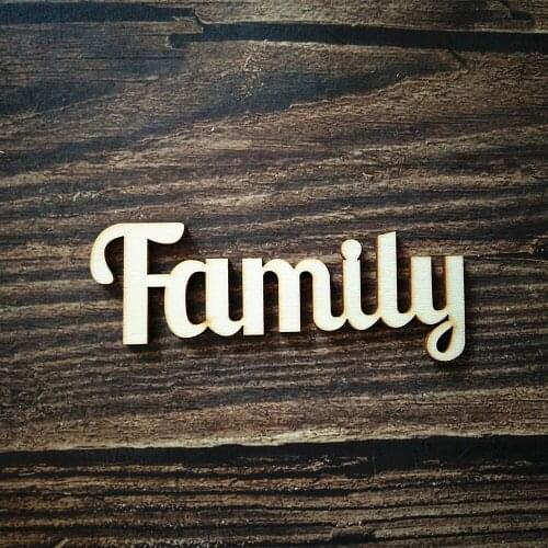 10pcs Laser Cut Family Letter Sign Wooden Words Room Decoration Wall Hanging Crafts Home Room Wall Decorations Art DIY Craft