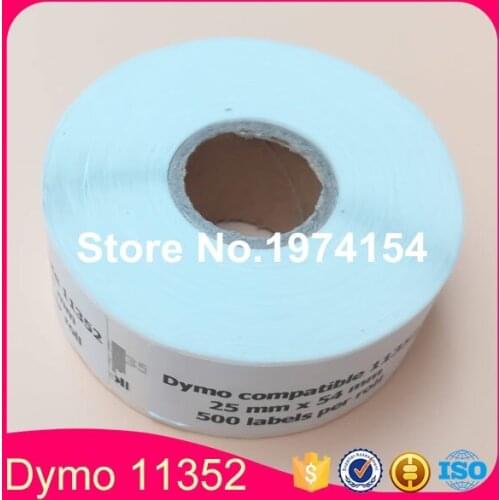 10 Rolls Dymo Compatible 11352 Label 25mm*54mm 500Pcs/Roll Compatible for LabelWriter400 450 450Turbo Printer SLP 440 450