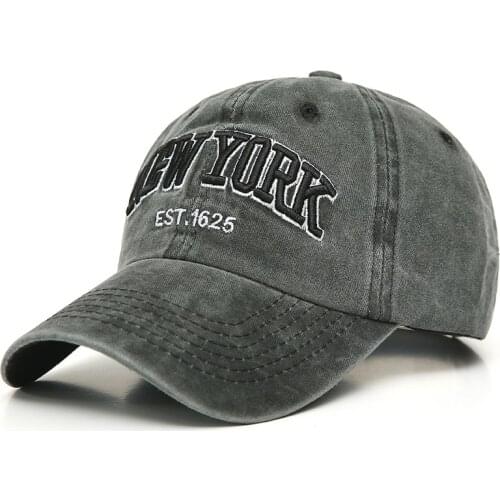 2021 Fashionable Mens and Womens Adjustable Washable Cotton Hip Hop Baseball Cap New York Embroidered Letters Sports Cap