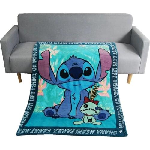 3D Disney Lilo & Stitch Printed Blanket Thows Couch Quilt Cover Travel Bedding Velvet Plush Throw Boys Baby Kids Fleece Blanket