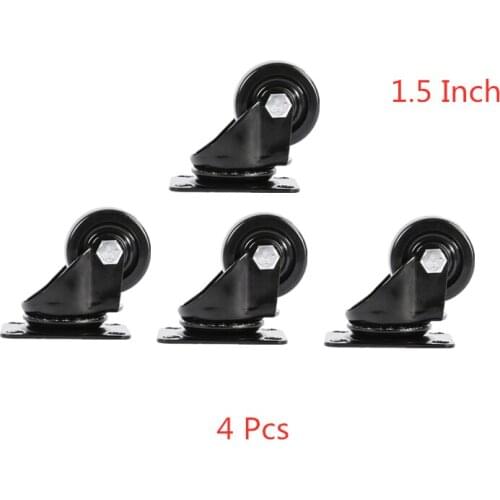 4 Pcs/Lot 1.5 Inch Universal Wheel Low Center Of Gravity Caster Silent Wear Resistant Industrial Machine Wheel