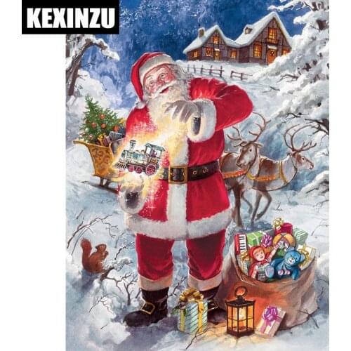 5D DIY diamond embroidery father Christmas diamond painting Cross Stitch full square Rhinestone mosaic home decoration