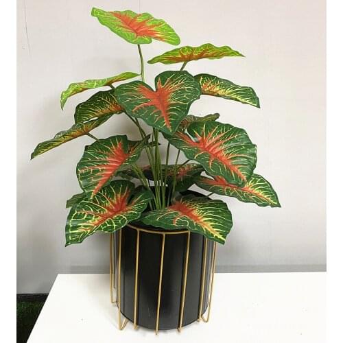 78cm18 Leaf Artificial Large Palm Tree Branch Green Big Fake Plants Plastic Banyan Tree Hotel Living Room Christmas Home Decor