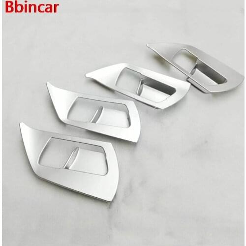 Bbincar ABS Matte Interior Inner Door Handle Bowl 4pcs Frame Trim Auto Accessories Styling For Toyota RAV4 2016 2017
