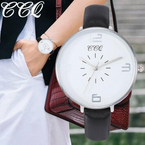 CCQ Luxury Brand Womens Watch Casual Quartz Leather Band Newv Strap Watch Ladies Analog Wrist Watches montre femme #N03