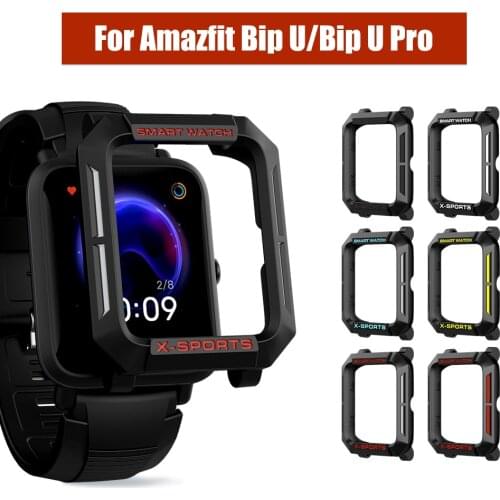 SIKAI 2021 New Case For Amazfit Bip U/Bip U Pro TPU Shell Protector Cover Band Strap Bracelet Charger for Xiaomi Amazfit Watch