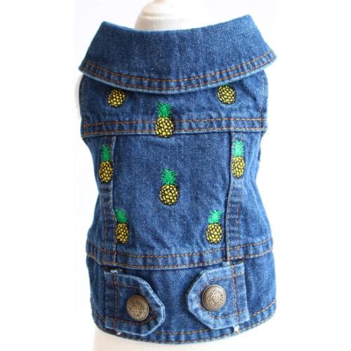 Dog Denim Vest Coat Jacket Jeans Costume Cat Puppy Clothing Spring Autumn Winter Dog Clothes Chihuahua Yorkie Poodle Pug Clothes