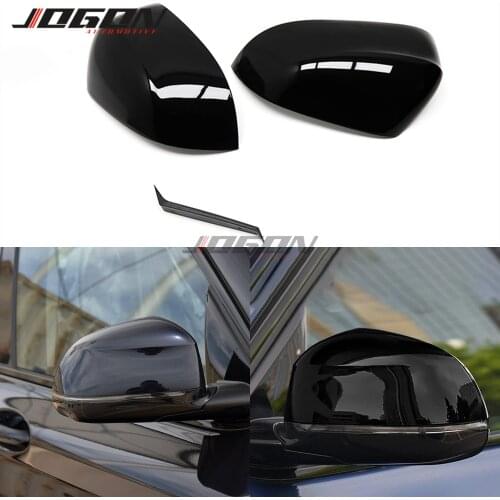 2pcs Replace Black For BMW X3 G01 2018-2020 X4 G02 X5 G05 X6 G06 X7 G07 2020 Car Rearview Mirror Cap Side Wing Cover Accessories