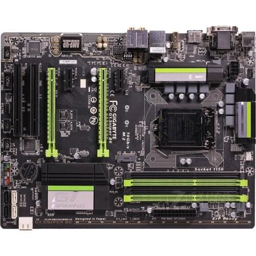 For Gigabyte G1.Sniper B6 Motherboard LGA 1150 DDR3 Intel B85 32GB PCI-E 3.0 i7 i5 i3 M.2 HDMI Desktop B85 1150 ATX Used