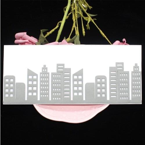 YPP CRAFT City Skyline Slimline Metal Cutting Dies Stencils for DIY Scrapbooking Decorative Embossing DIY Paper Cards