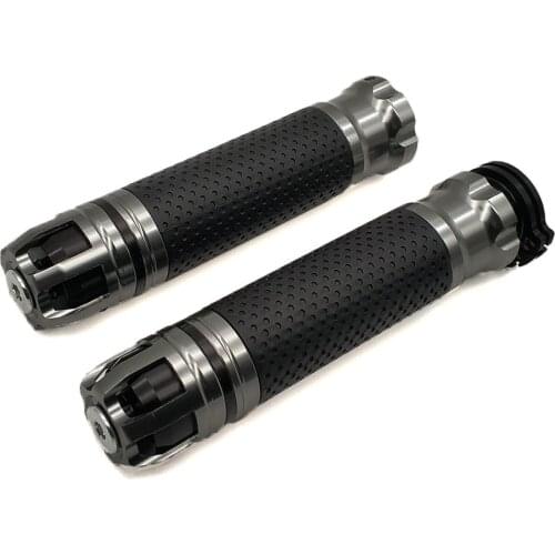 Motorcycle Anti-Skid Handle ends handlebars Racing hand grips CNC 22mm 7/8" For Yamaha XMAX250 v max VMAX 1700 1200 125 WR250F