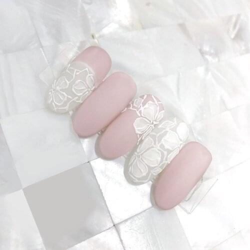 New arrival Princess style pink pure color lace pattern false nails with designs Beautiful wedding decorated full nail tips