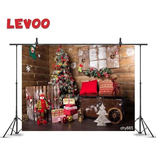 LEVOO New Year Backdrop Christmas Tree Toys Gifts Kids Photocall Photo Background Photography Shoot Props Photo Studio Vinyl