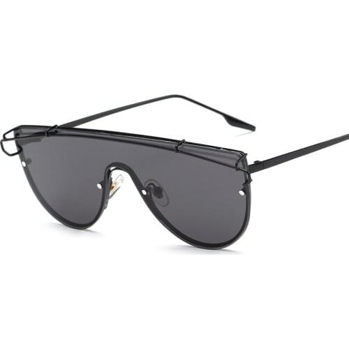 Designer goggles Sunglasses Women UV400 Retro Man Round Rimless Glasses Luxury Alloy High quality Unisex okulary