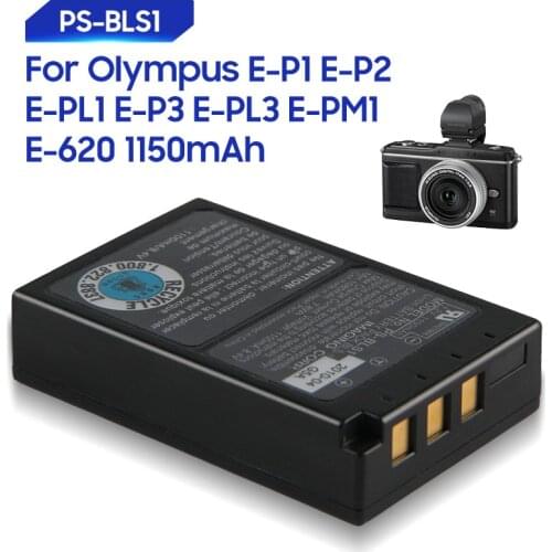 Original Replacement Battery For Olympus E-P1 E-P2 E-PM1 E-620 E-PL1 E-P3 E-PL3 PS-BLS1 Genuine Battery 1150mAh