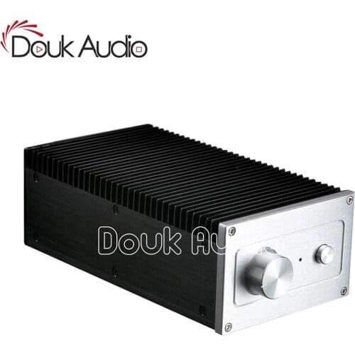 Douk Audio Mini Flat or Vertical Dual-use Aluminum Chassis Amplifier Case One-side Radiator