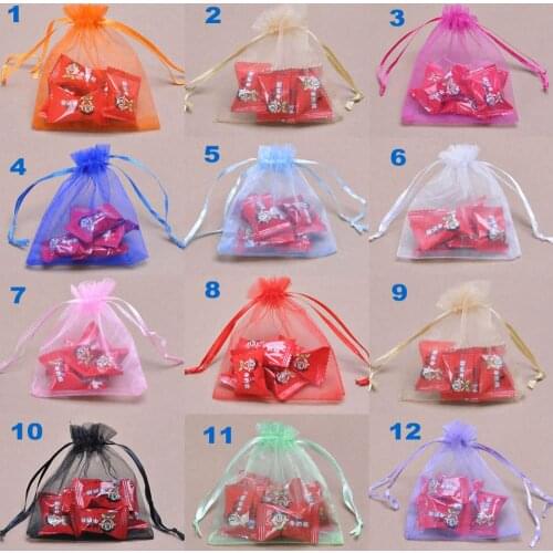 20x30cm Jewelry packaging bags Drawable Organza gift bag