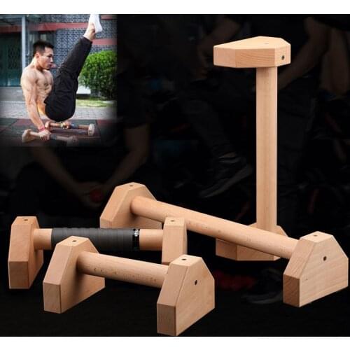 30CM/50CM Wooden Push Ups Stand Portable Home Gym Pushup Bars Fitness Equipments for Pectoral Muscle Training Handstand Exercise