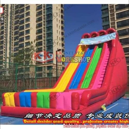 Rainbow Inflatable Dry Slide Giant Inflatable Slide for Sale