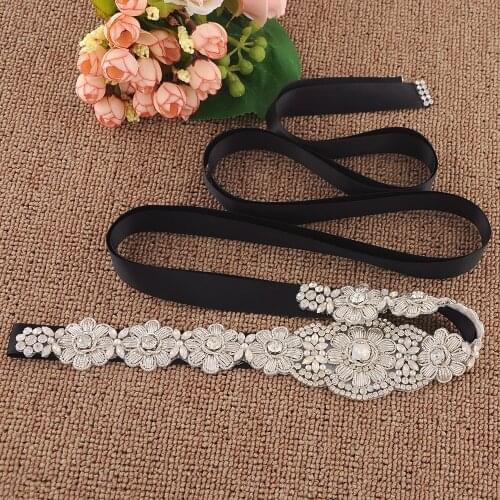 S371 Wedding Bride Dress Belts Bridesmaid Bridal Women Party Prom Evening Dresses Accessories Belt BeltS Moroccan Kaftan