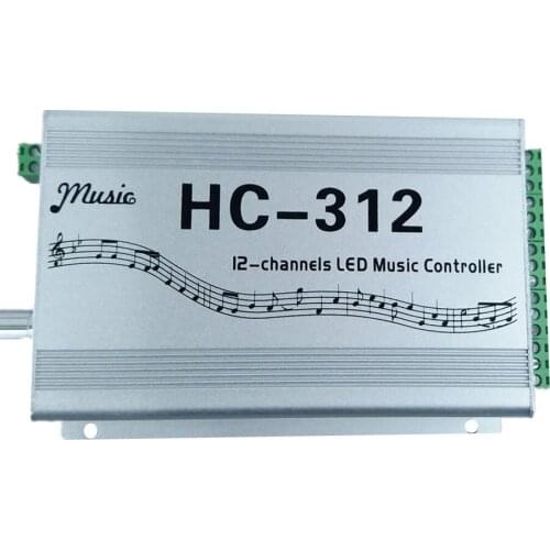LED Music Controller HC312 input voltage 5V-24V Apply to WS2811 WS2812B WS2813 1903 1804 KTV Car decoration Party Hi detonation