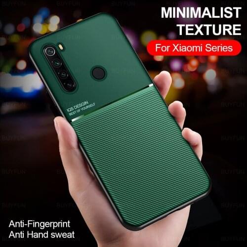For Xiaomi redmi note 8T Pro Ultra Thin Magnetic Car Cases for Xiaomi redmi note 9S Built-in Magnet Plate Soft TPU Back Cover