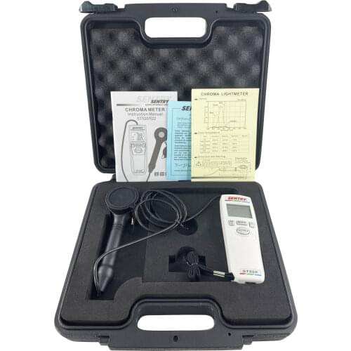 High Precision Chroma Light Meter Digital Colorimeter ST-520 Temperature Brightness LED Lamps Tester Color Temperature Meter