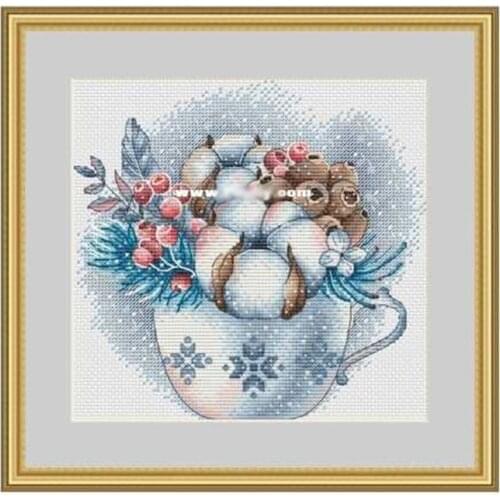 ZZ2157 For Needlework Kit NOT PRINTED Cross stich Painting Set Cross Stitch Kits Cross-stitch Embroidery Set Stitch Kits Cross