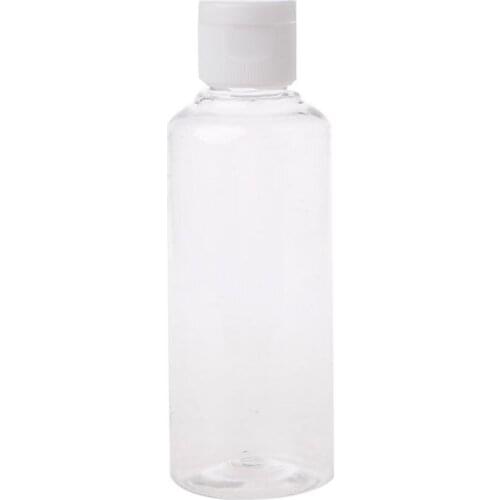 1pc 100ml Travel Makeup Empty Plastic Bottles Flip Cap For Liquid Lotion Cream