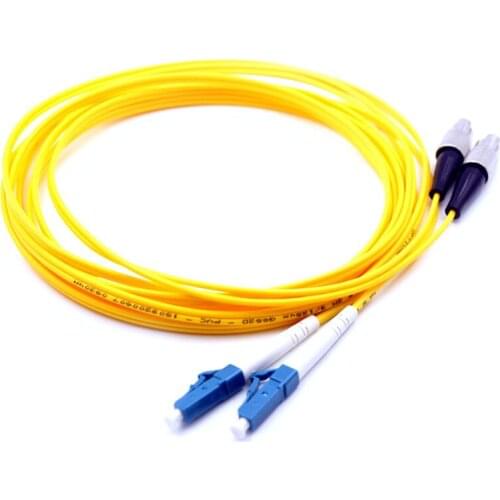 10PCS LC-FC UPC 3M Singlemode Duplex 2.0mm 3.0MM Fiber Optic Patch Cord LC-FC 3M fiber optic patch cable Fiber Free shipping