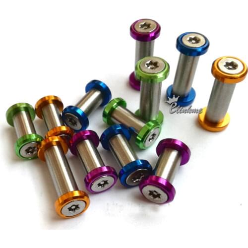 20pcs/lot 0.56"(14.5MM) stainless steel Knife Handle hex Screws Suitable for 5mm hole black