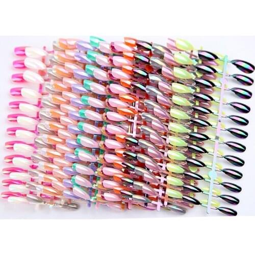24pcs/package Fake Nails False Nail Detachable tips for Nail Extension Manicure Art Press On Fake False Nails Display
