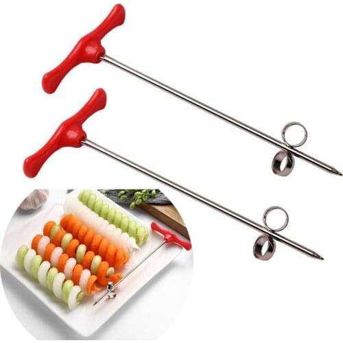2X Spiral Knife Potato Carrot Cucumber Chopper Easy Spiral Screw Cutter Spiralizer kitchen Accessories Gadgets