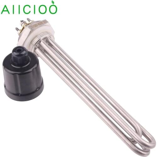 AIICIOO Heater DN32 Immersion Tubular Water Heating Element Tube for boiler 220v/380v 4.5kw