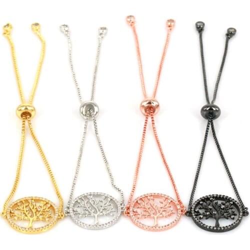 Charm Tree of Life Pattern Adjustable Chain Bracelet Fashion Anil Arjandas Link Bracelet for Women/Men Jewelry Accessories
